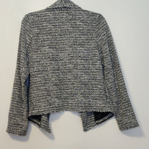 Max Studio. Women's Black and White Tweed Jacket - Picture 2 of 13